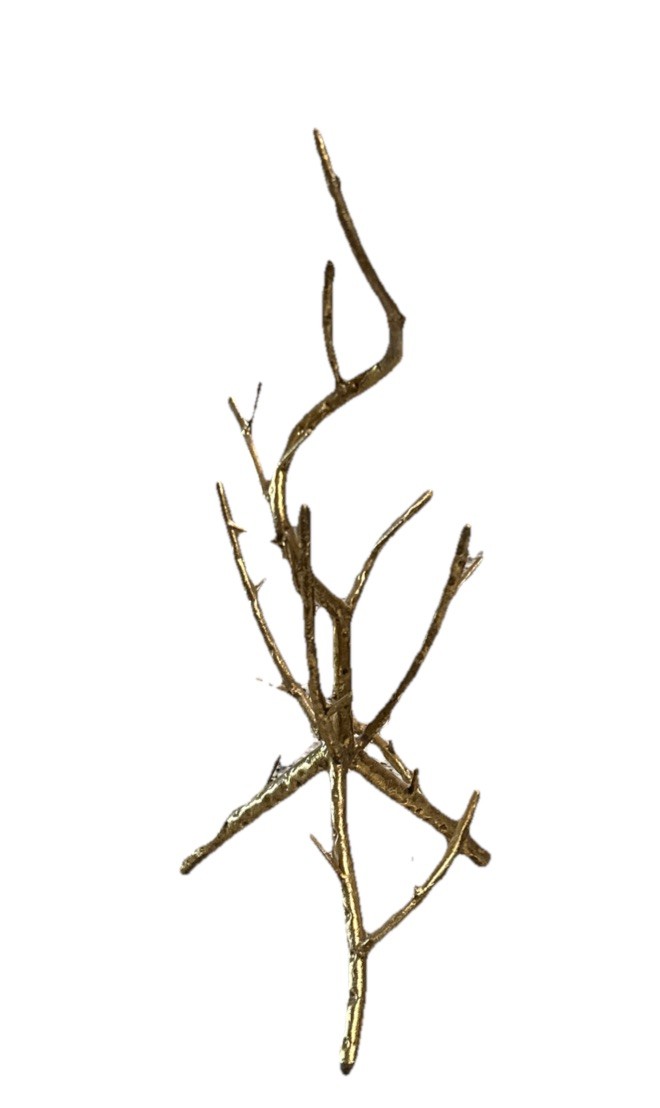 Metal Tree With Branches Jewelry Stand Display Organizer Gold Nature Sculpture gallery
