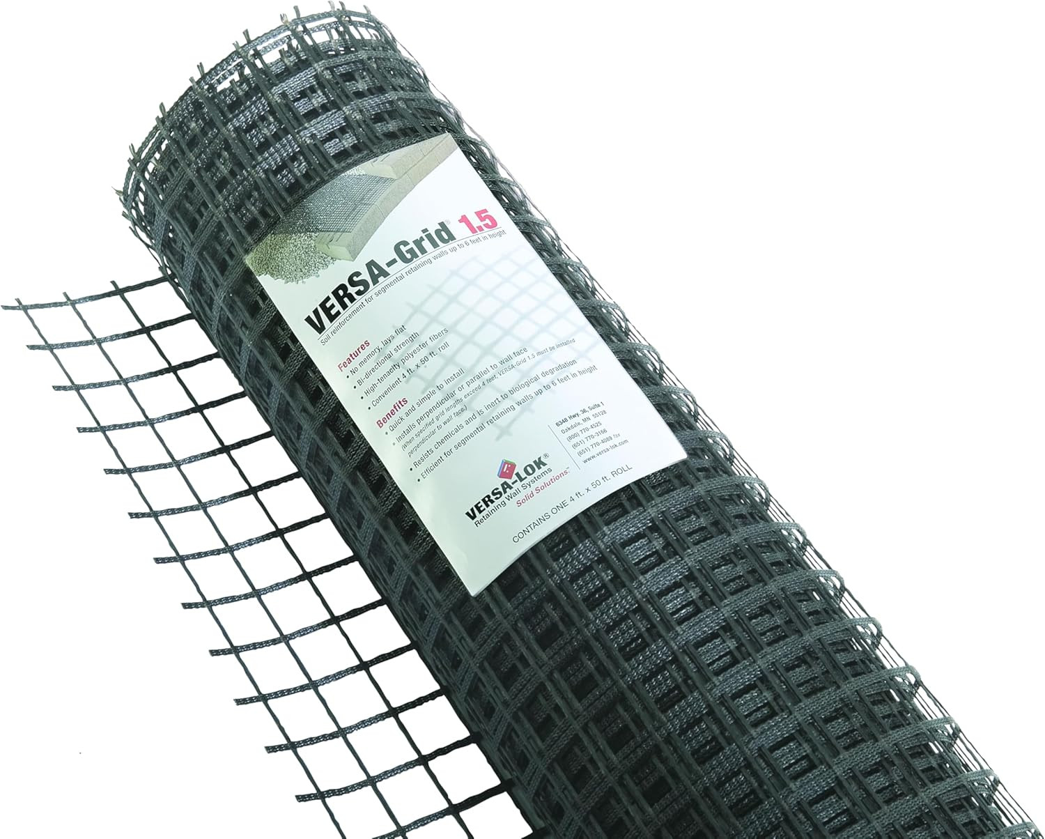 Versa-Grid Soil Reinforcement - Stabilize Walls up to 6 Feet High (4x50 ft) gallery