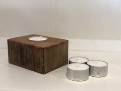 Reclaimed Barn Wood Prayer Candle