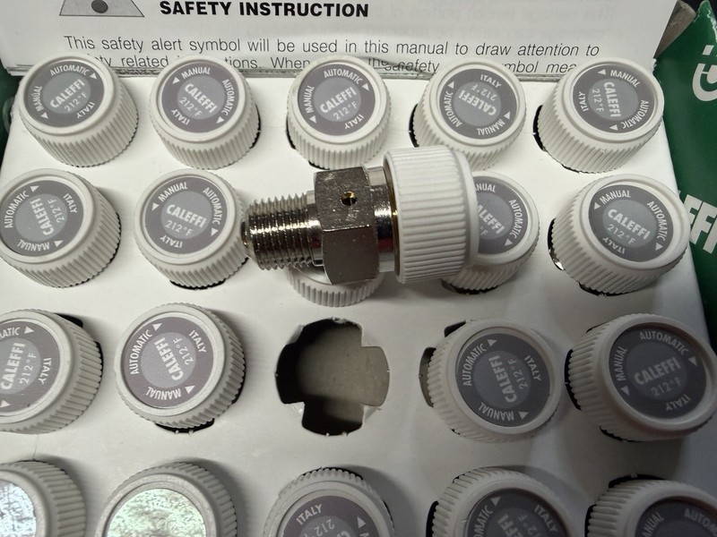 Caleffi 508013A Automatic 1/8" Air Vent - 25 Pack (Replaces Hoffman 508) gallery
