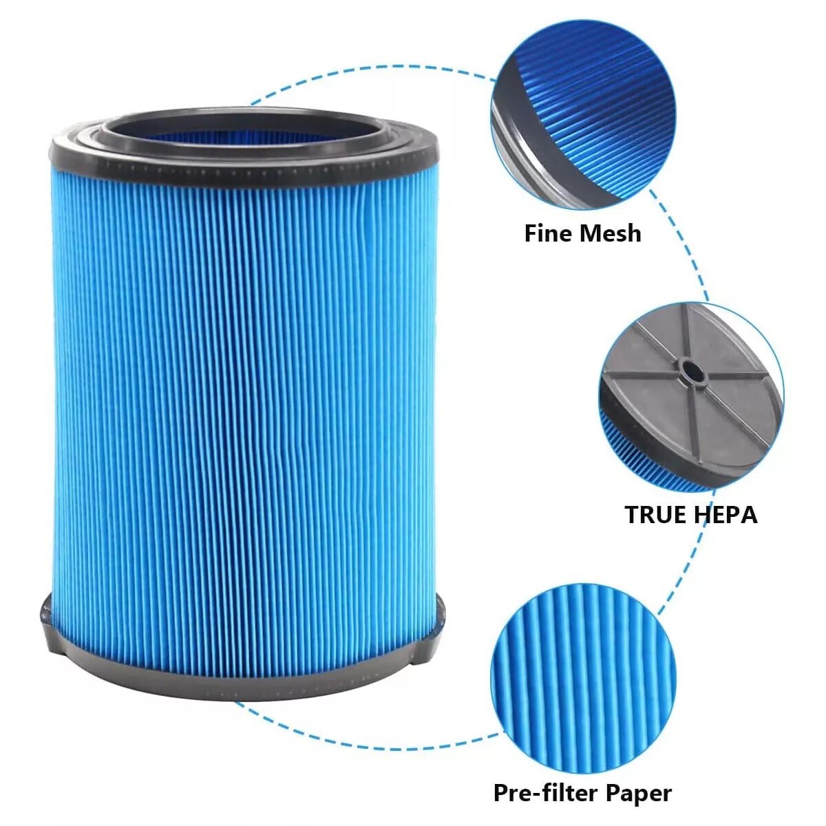1 Pack VF5000 Vacuum Dust Filter For RIGID Shop Vac 3 Layer 6-20 Gallon Wet Dry gallery