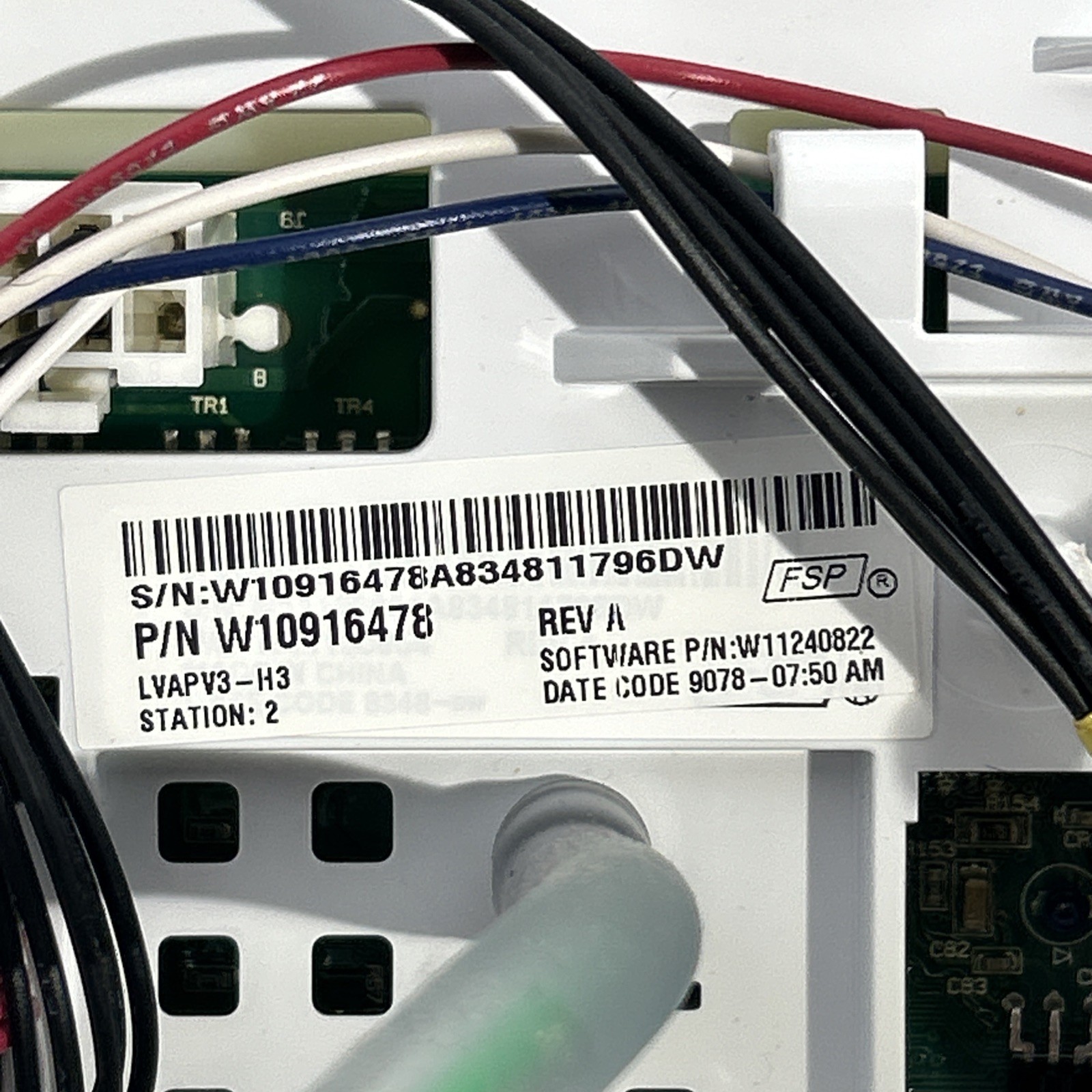 W10916478 Whirlpool Washer Control Board #4078 gallery