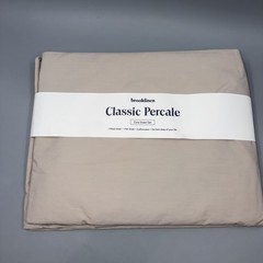 Brooklinen -Classic Percale Core Sheet Set- Pebble-Queen- New