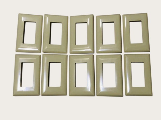 Quiet Switch Plate Covers Qty 10 Outlet Rocker Off White Beige Mobile Home Parts gallery