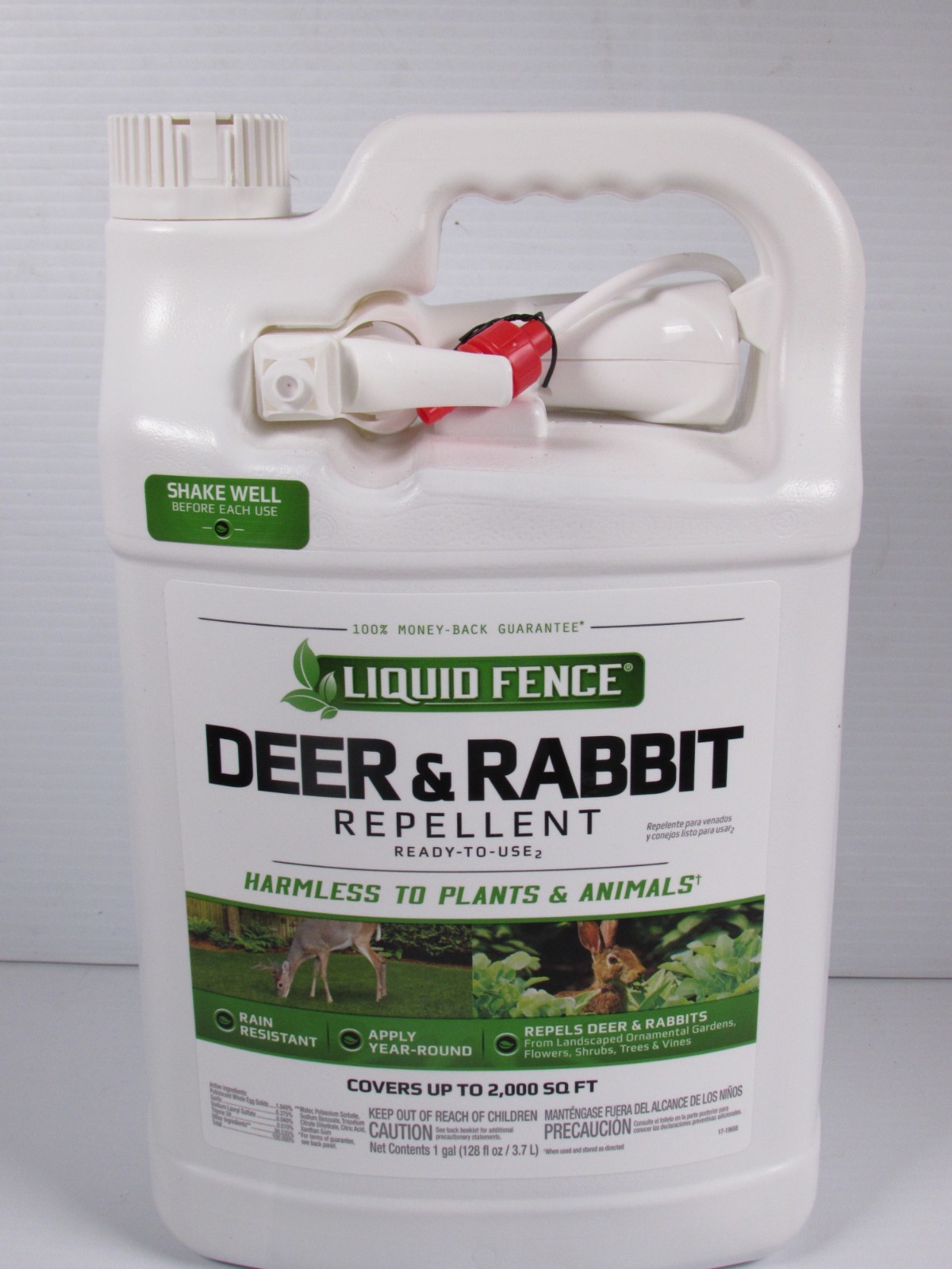 Liquid Fence Deer & Rabbit Repellent, Ready-to-Use – 128 fl. oz. (1 Gallon) gallery
