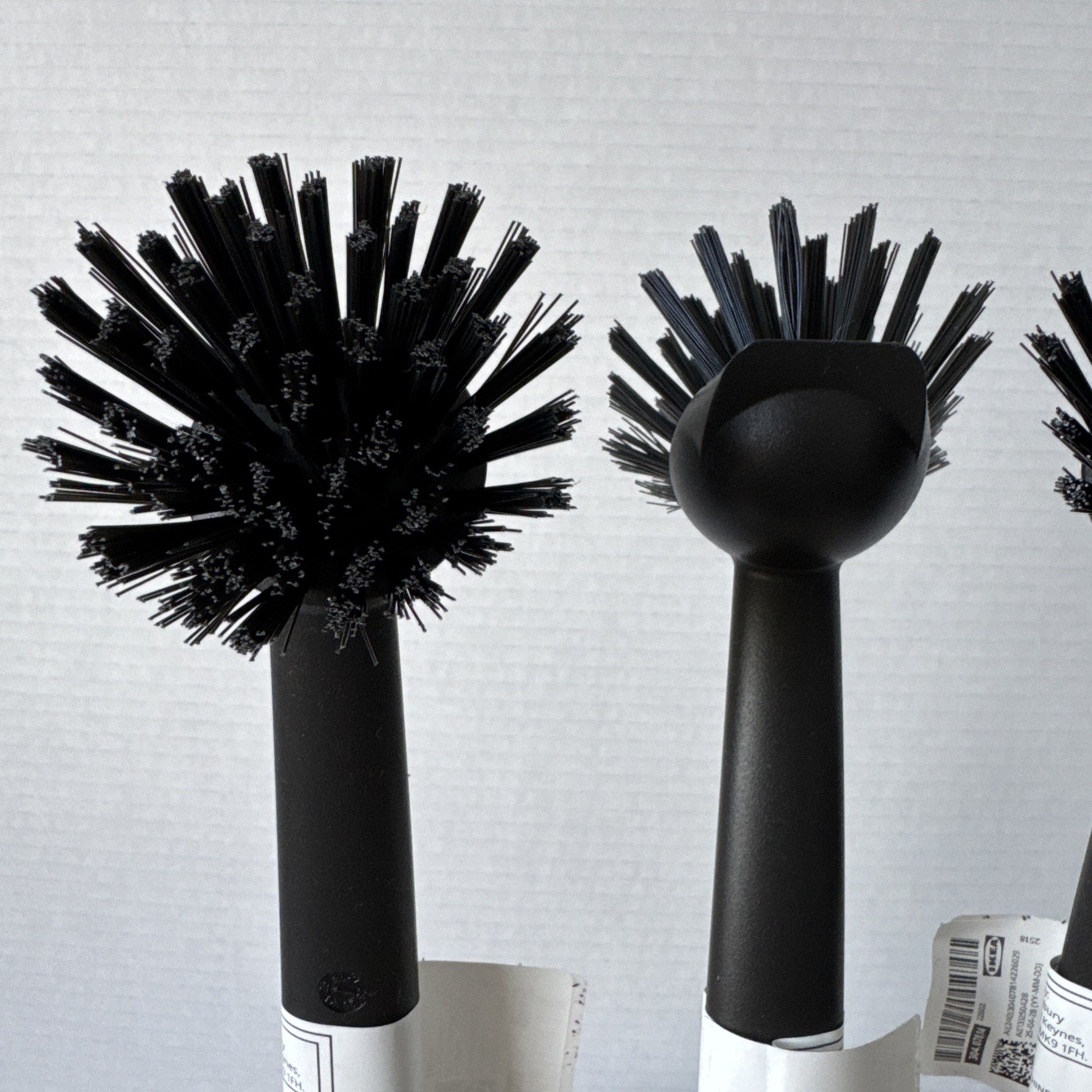 3 Pack IKEA RINNIG 11” Dish Washing Scrub Brush Scraper Edge & Suction Cup Lot gallery