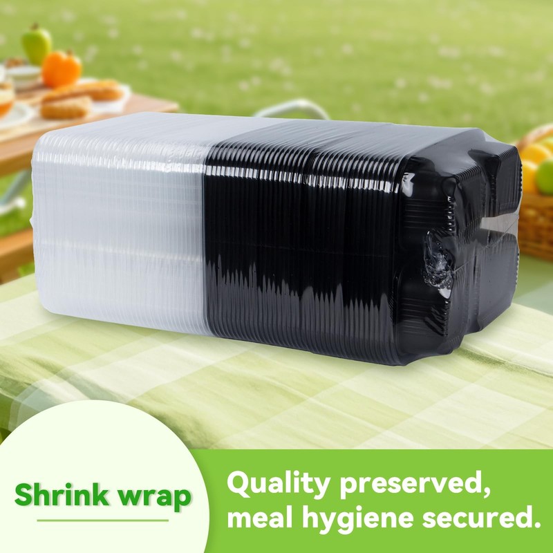 FRESHPAK Meal Prep Container Reusable 40 Pack 34oz - Shrink Wrap Ready to Use... gallery