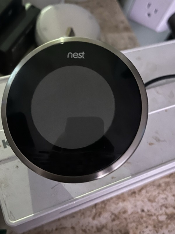 Google Nest 1st Generation 01A Learning Silver Programmable Thermostat - Tested gallery
