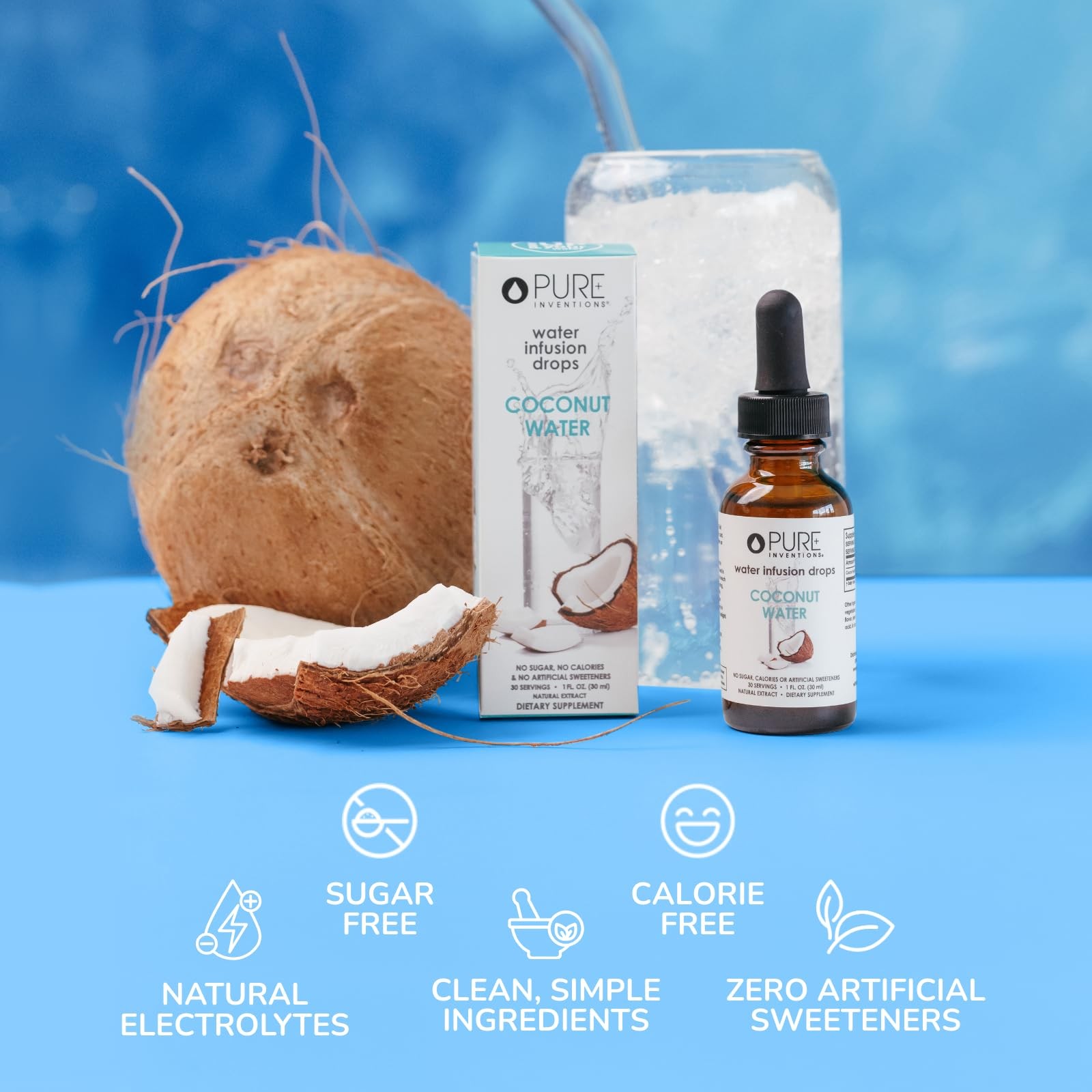 Pure Inventions - Coconut Water Infusion 1 Fl Oz (Pack of 1), Mango gallery
