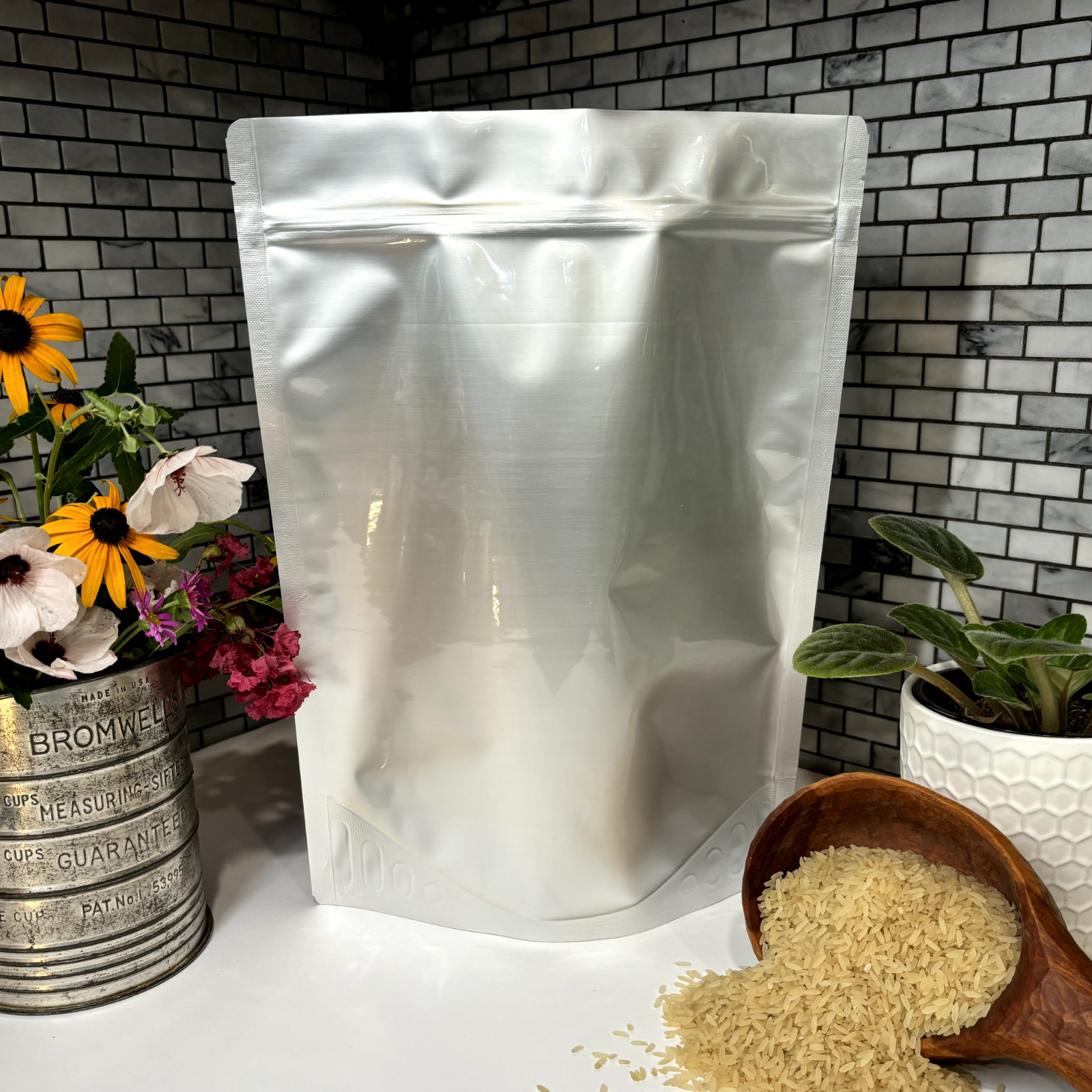 Pleasant Grove Farm 7 Mil Zip Lock Mylar Bags Stand Up Gusseted Pouches gallery