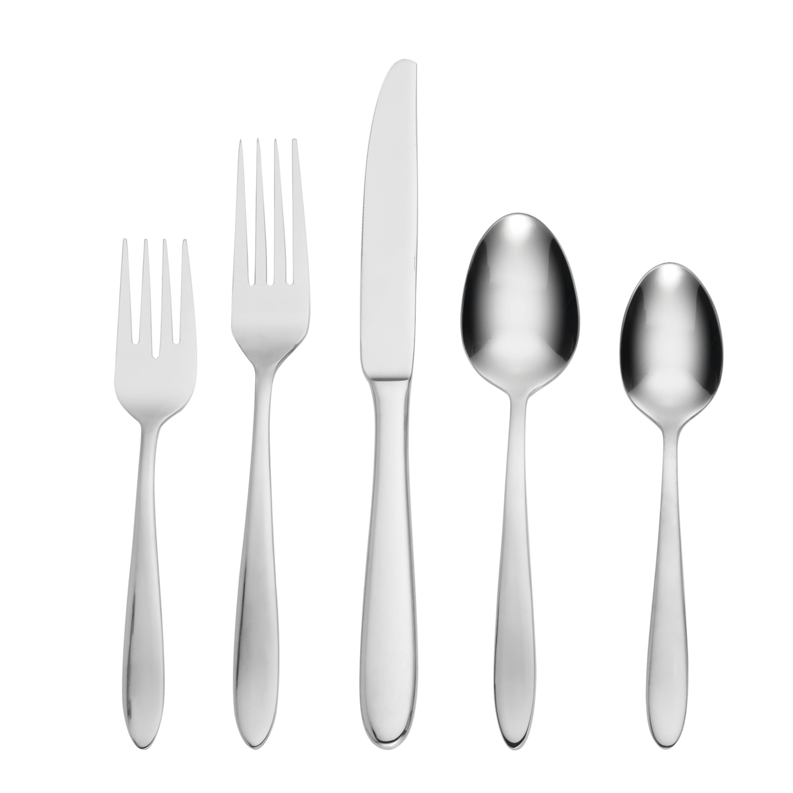 Oneida Mooncrest 65-Piece Flatware Set, Service for 12 Silver gallery