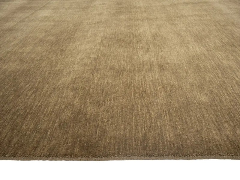 Solid Brown Hand-Loomed 8X8 Gabbeh Wool Rug Oriental Home Decor Carpet gallery
