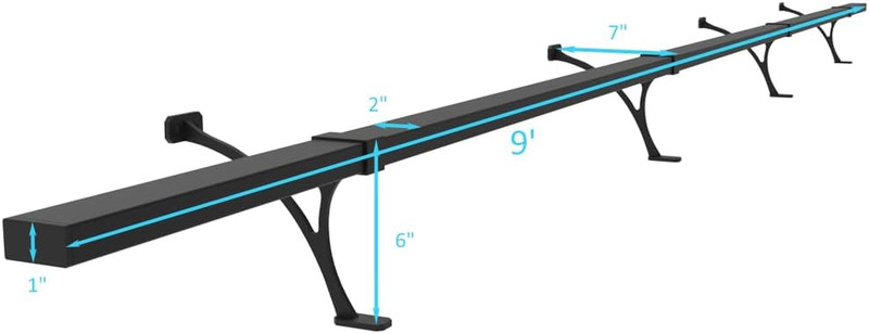 Foot Rail Kit - Railing Hardware Undercounter Mount Hardware Improve Comfort and gallery