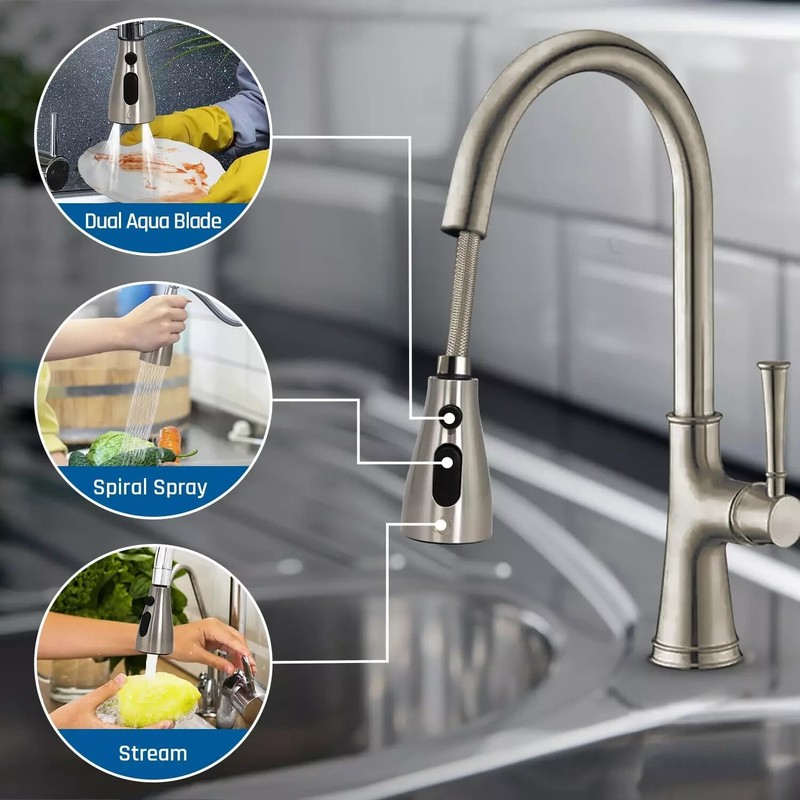 Kitchen Faucet Head Replacement - Pull down Sprayer for Moen, Delta & American gallery