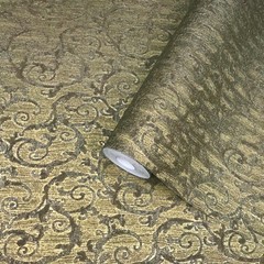 Victorian textured wall coverings modern damask bronze gold metallic wallpaper
