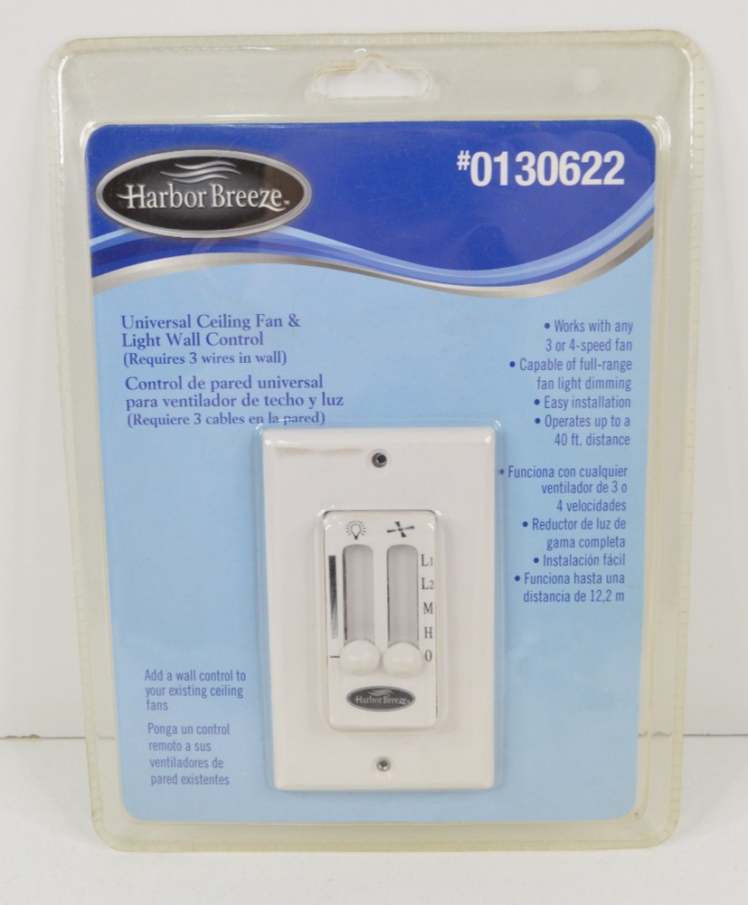 Harbor Breeze Universal Ceiling Fan & Light Wall Control #0130622 NEW SEALED