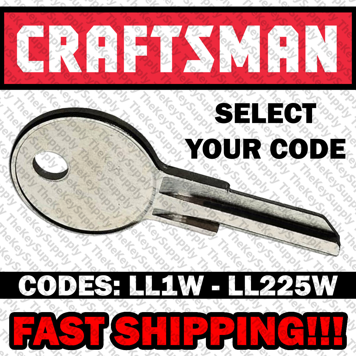 Craftsman Toolbox Key Cut to Your Code LL1W - LL225W gallery