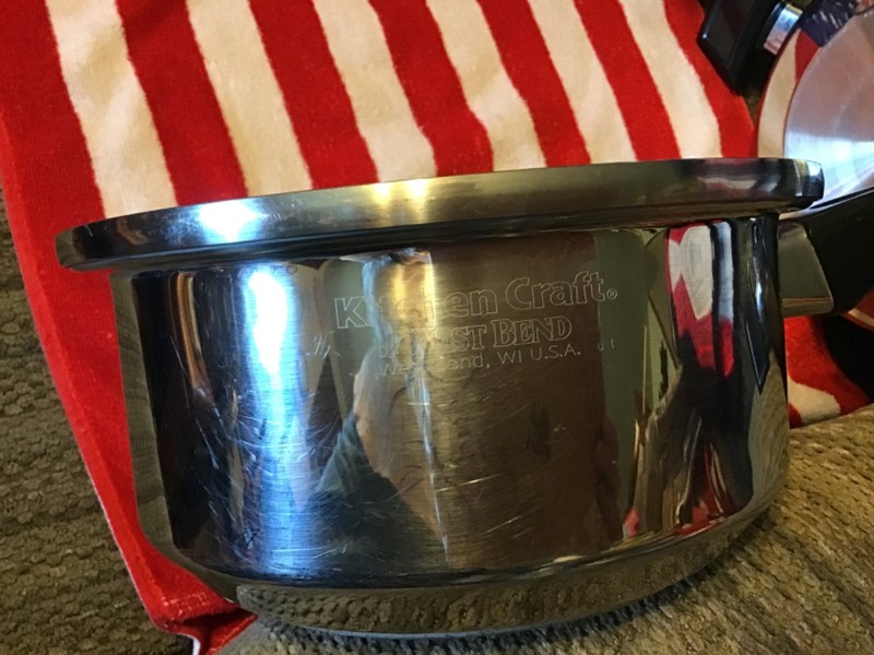 Kitchen Craft by West Bend 3 QT Steamer Sauce Pan Insert Dome Lid 3 Piece Set gallery