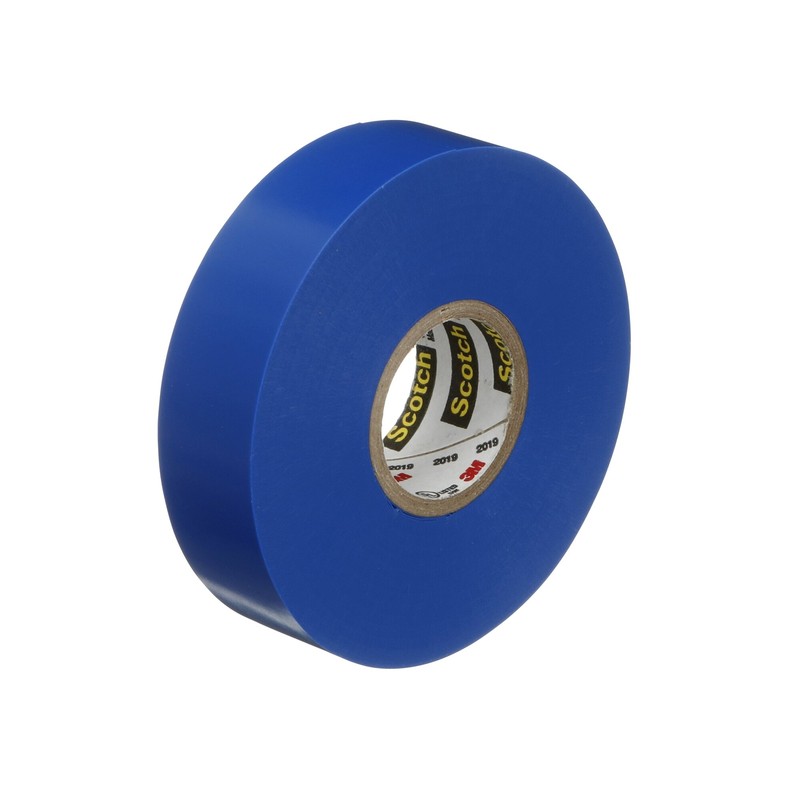 Scotch® Vinyl Color Coding Electrical Tape 35, 3/4 in x 66 ft, Blue gallery
