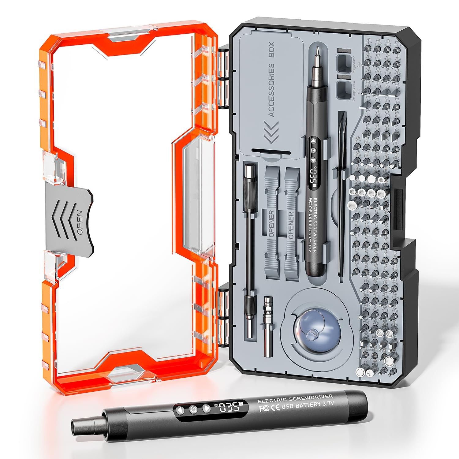 120-IN-1 Mini Electric Screwdriver Set is a comprehensive electric precision ... gallery