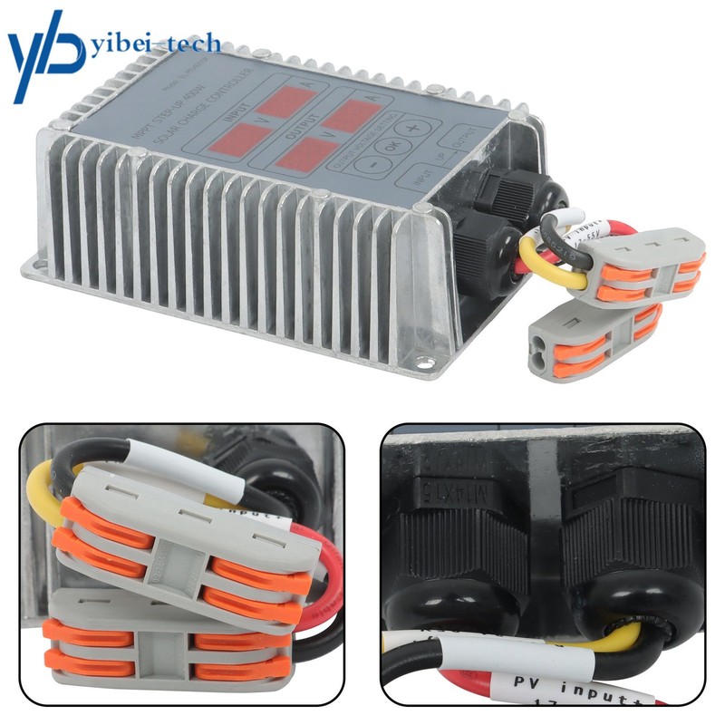 Waterproof Solar Panel Regulator Boost MPPT 24‑85V LED Display Adjustable 400W gallery