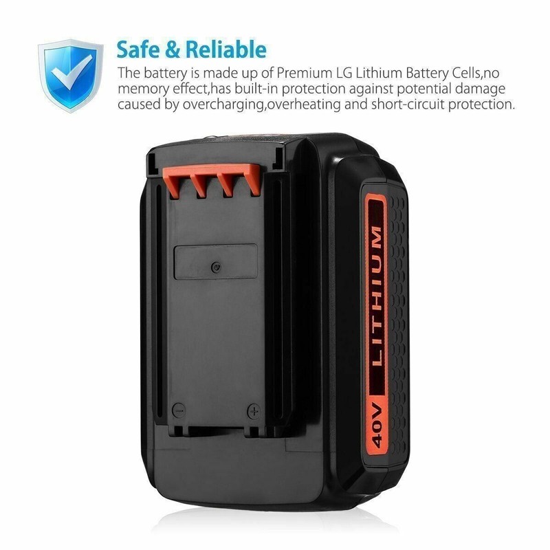 40V For Black & Decker 40Volt 4.0Ah MAX Lithium Ion Battery LBX36 LBX2040 LBXR36 gallery