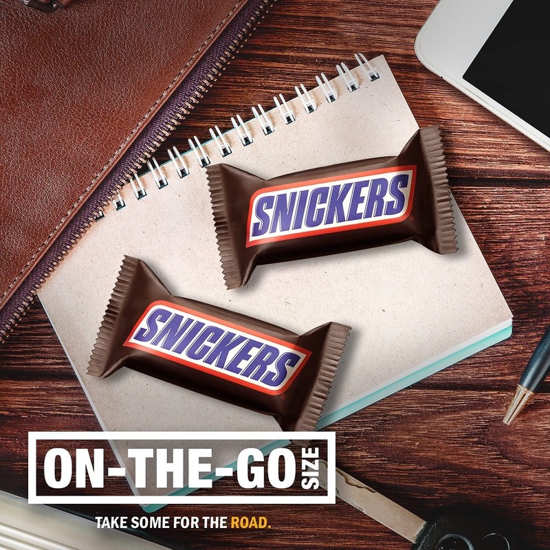 SNICKERS Milk Chocolate Individually Wrapped Bulk Fun Size Candy Bars (4 Pounds) gallery