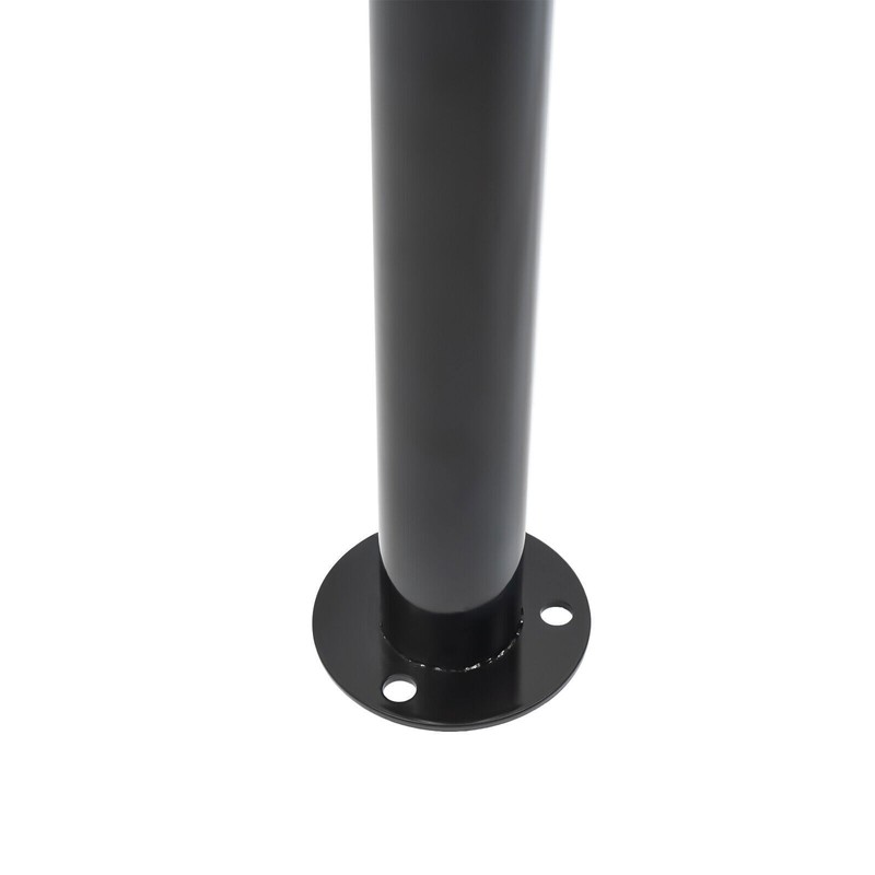 2-Step Handrail Single Post Handrail Round Iron Handrail for Stairs gallery
