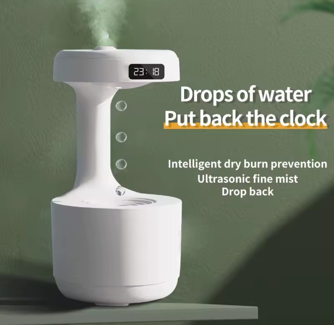 Portable air humidifier, anti-gravity water droplet backflow, anti-dry burning gallery