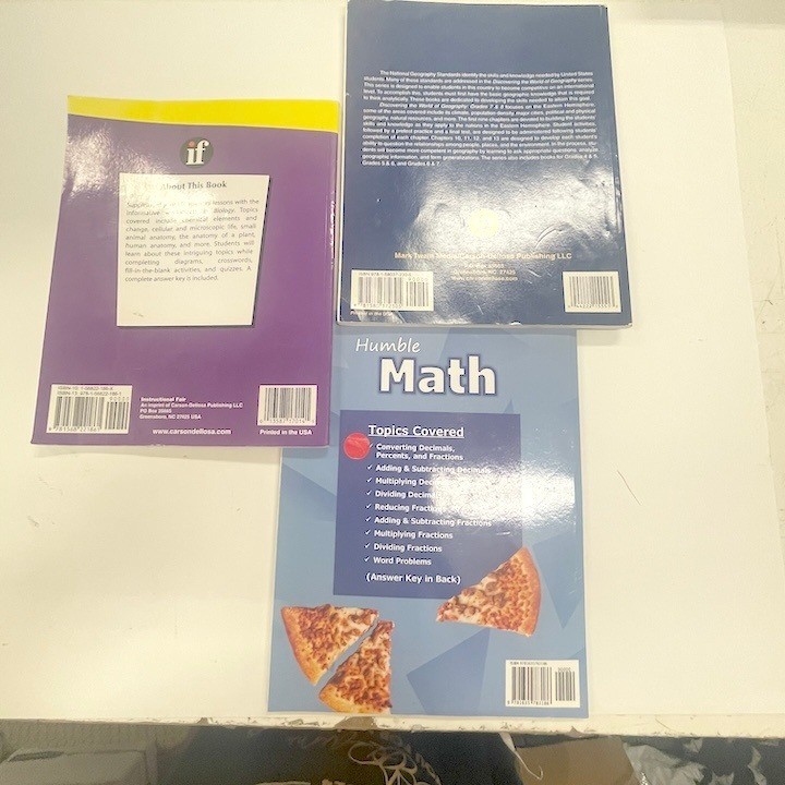 3 Homeschool Middle School Workbooks Math Science Geography gallery