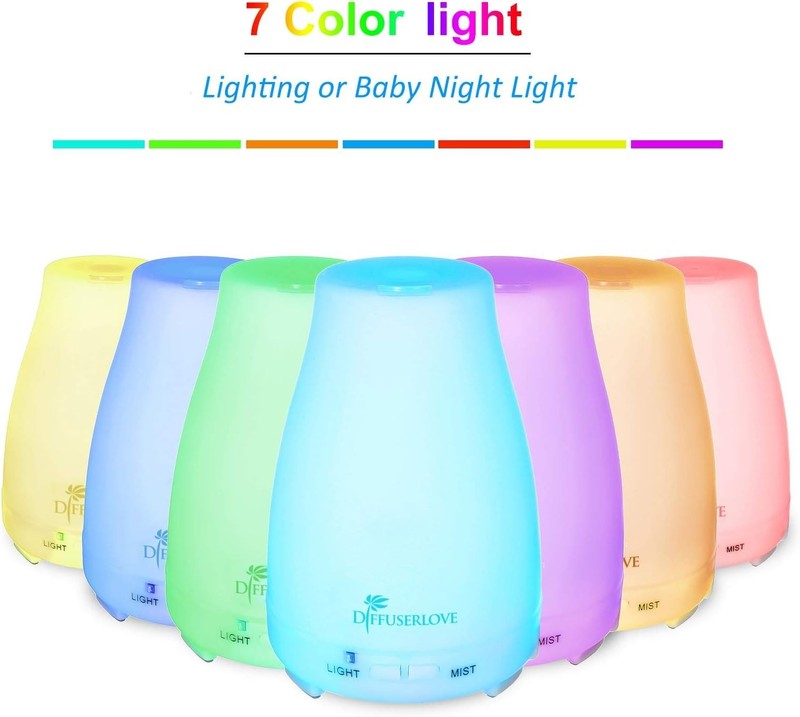 BPA-Free Essential Oil Diffuser with 7 Colors - Remote Control for Home & Office gallery