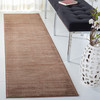Vision Collection Runner Rug - 2'2" x 12', Brown, Modern Ombre Tonal Chic Des... gallery