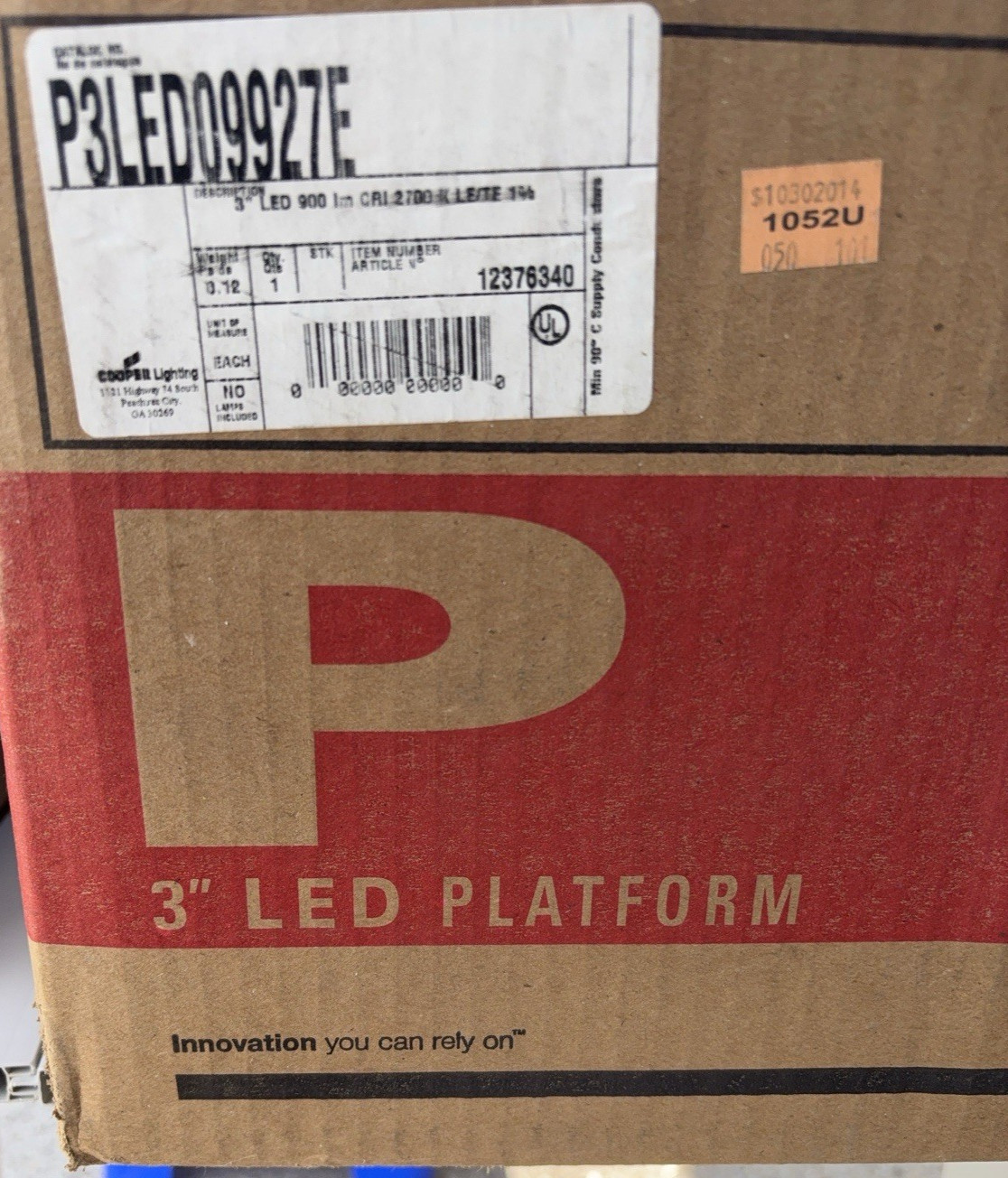Cooper Lighting Iris P3LED09927E 3" Airtight Line Voltage Housing 120V gallery