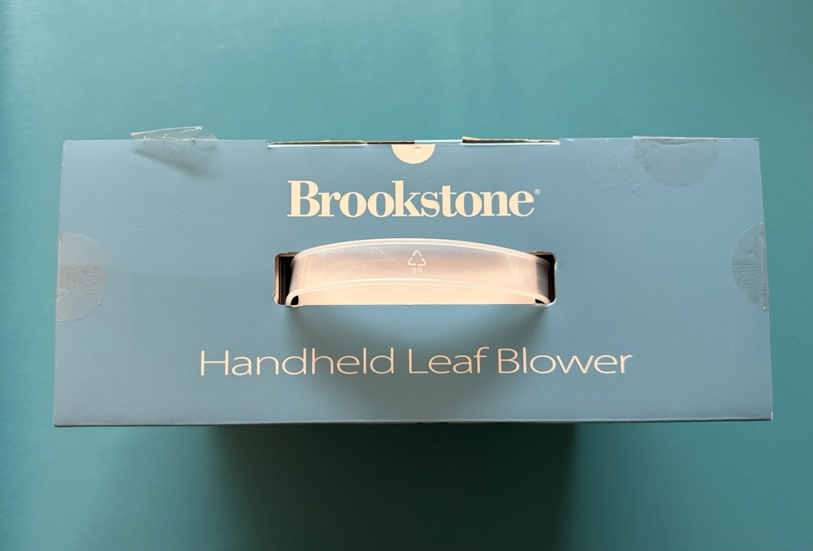 BROOKSTONE HANDHELD LEAF & DEBRIS BLOWER 21,000 RPM RECHARGABLE BATTERY NIB gallery