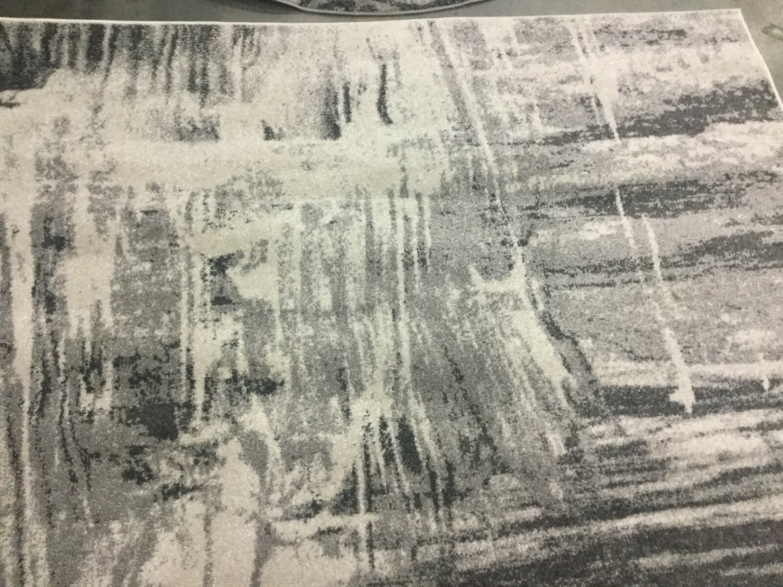 IVORY / GREY 6' X 6' Square Stained Rug, Reduced Price 1172648583 ADR133C-6SQ gallery