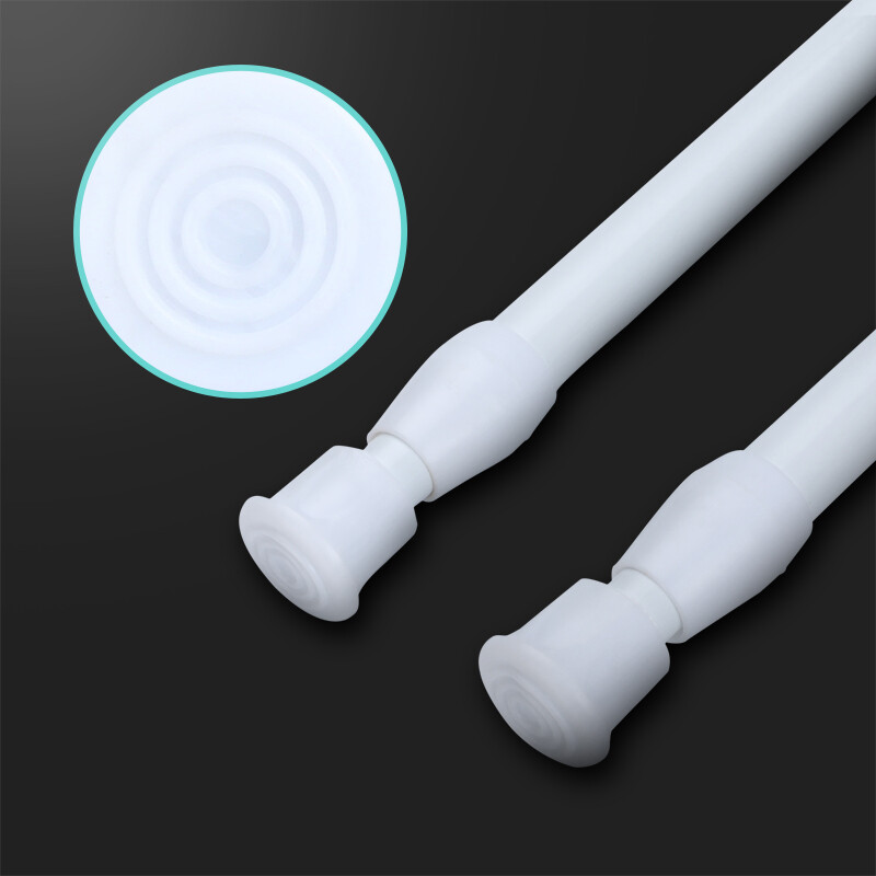 Adjustable Length Spring Loaded Tension Curtain Rod for Window Kitchen, Bathroom gallery