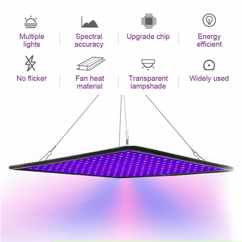 2 Pack 8500W LED Grow Light Panel Full Spectrum Lamp for Indoor Plant Veg Flower gallery