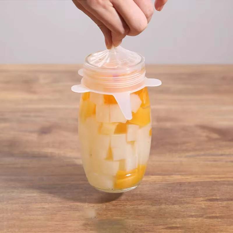 6Pcs Preservation Covers Silicone Elastic Silicone Food Lids round Fresh Food Li gallery