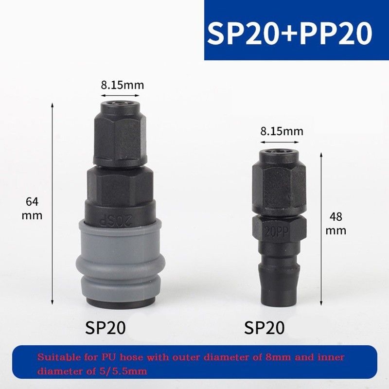 C-Type Self-locking Quick Connector Leakproof Plastic Steel Compressor Pneumatic gallery