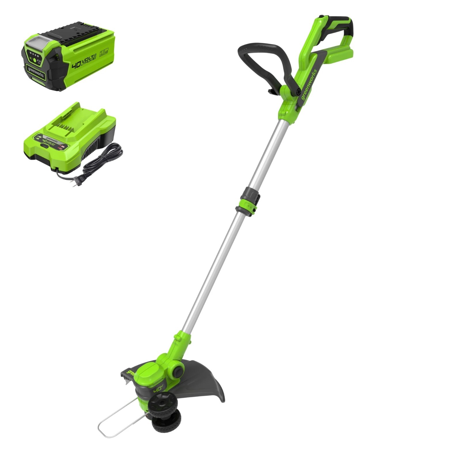 Greenworks 40V 13" Gen2 Cordless String Trimmer/ Edger w/ 2Ah Battery & Charger gallery