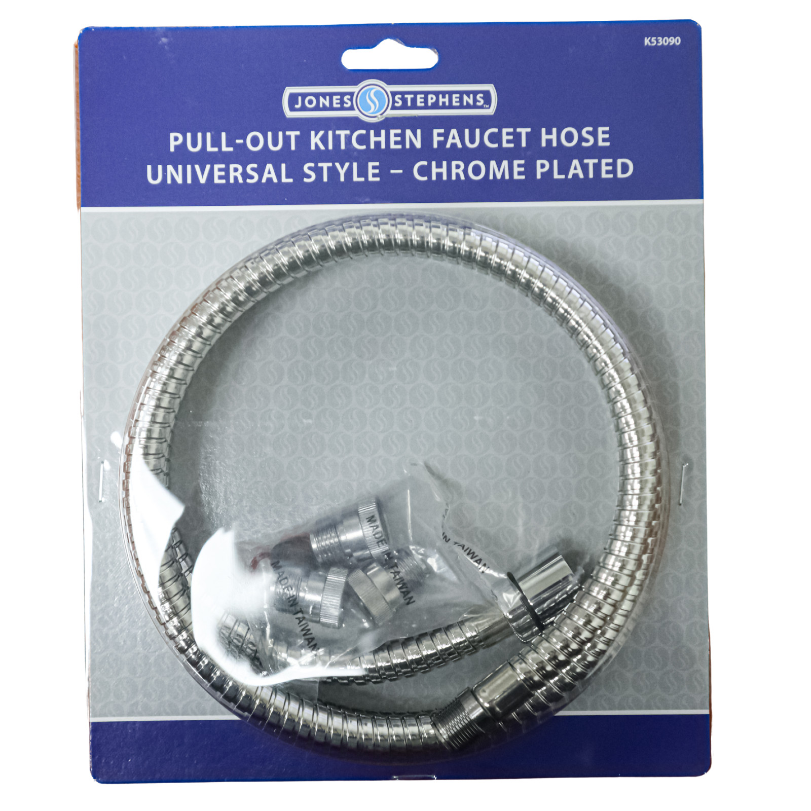 Jones Stephens Pull-Out Kitchen Faucet Hose Universal Style Chrome Plated K53090 gallery