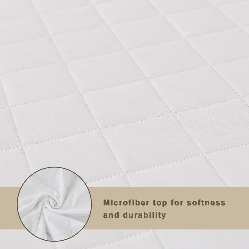 Super Soft Antimicrobial Mattress Pad Moisture Wicking Stain Release Washable US gallery