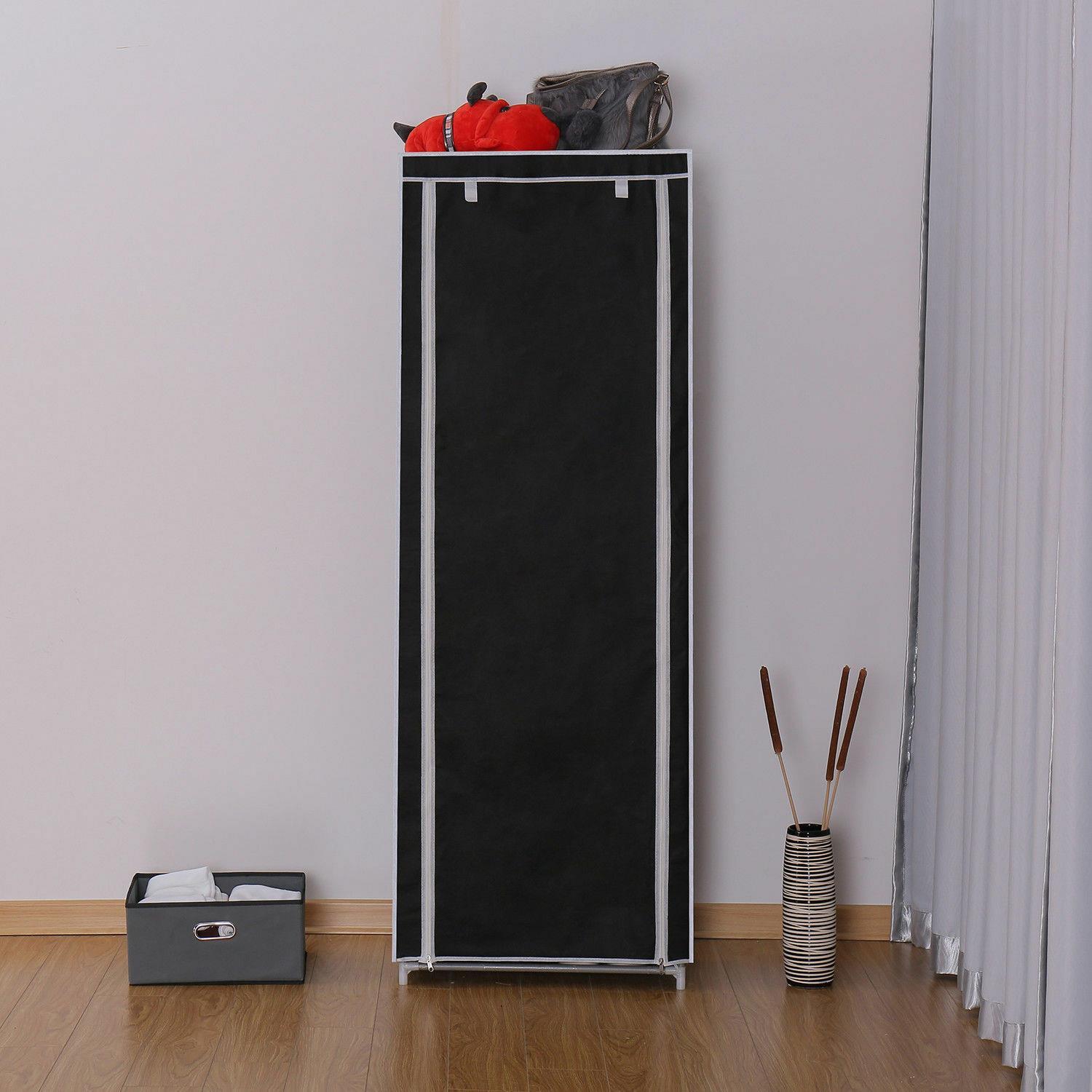 Portable 9 Tier Shoe Rack Shelf Storage Closet Organizer Cabinet with Cover gallery