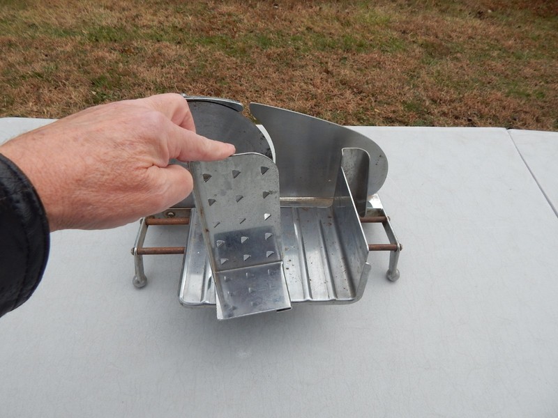 VINTAGE CHROME GENERAL MODEL # 150 HAND CRANK MEAT SLICER SLICING MACHINE gallery