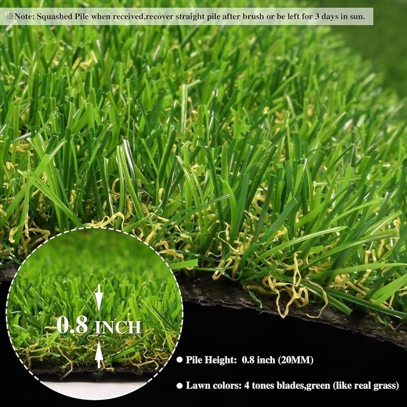 Artificial Grass 4ft11in x 8ft Turf Mat Indoor Outdoor Pet Safe Easy Clean New gallery