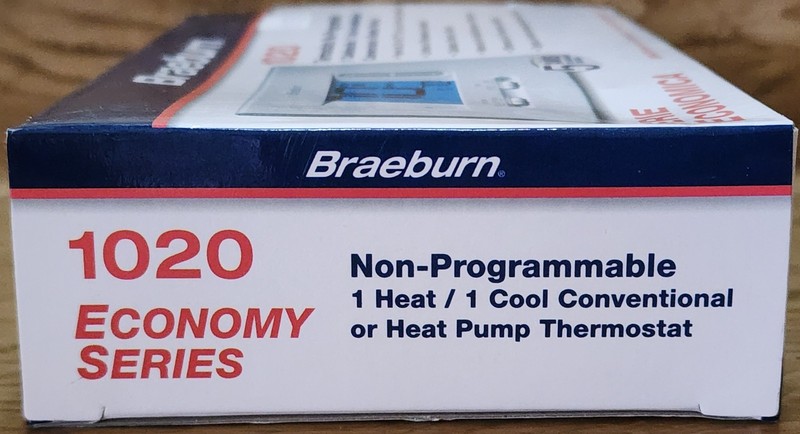 Braeburn Non-Programmable 1020 Thermostat 1-Heat 1-Cool Conventional Pump NEW gallery