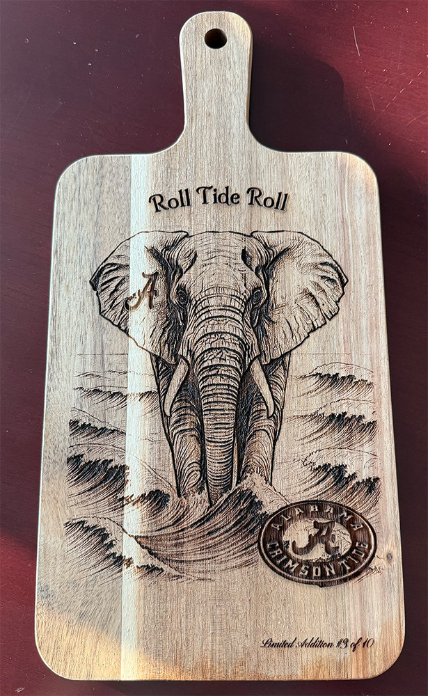 Roll Tide limited addition Alabama charcuterie, cutting board