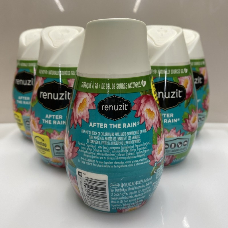6 Pack Renuzit Solid Gel Cone Adjustable Air Freshener After the Rain 7oz each gallery
