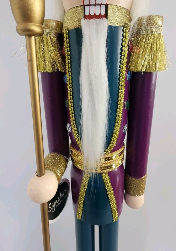 Signature Selection 42" Nutcracker - Purple/Teal/Gold - New! gallery