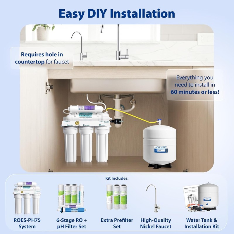 Systems ROES-PH75 Essence Series Alkaline Mineral pH+ 75 GPD 6-Stage WQA Cert... gallery